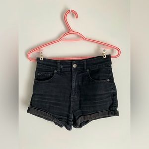Cute Fitted Black Jeans Shorts
